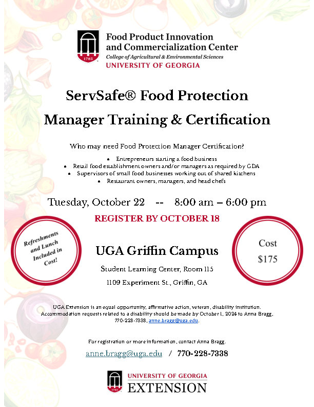 ServSafe® Food Protection Manager Training & Certification flyer