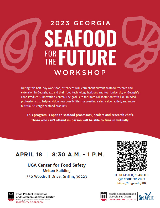 Poster for 2023 Georgia Seafood for the Future Conference