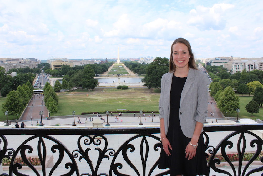 Johnson Collins, of Jasper, Georgia, spent 12 weeks this summer working in the office of Sen. Johnny Isakson as part of the UGA College of Agricultural and Environmental Sciences Congressional Agricultural Fellowship program.