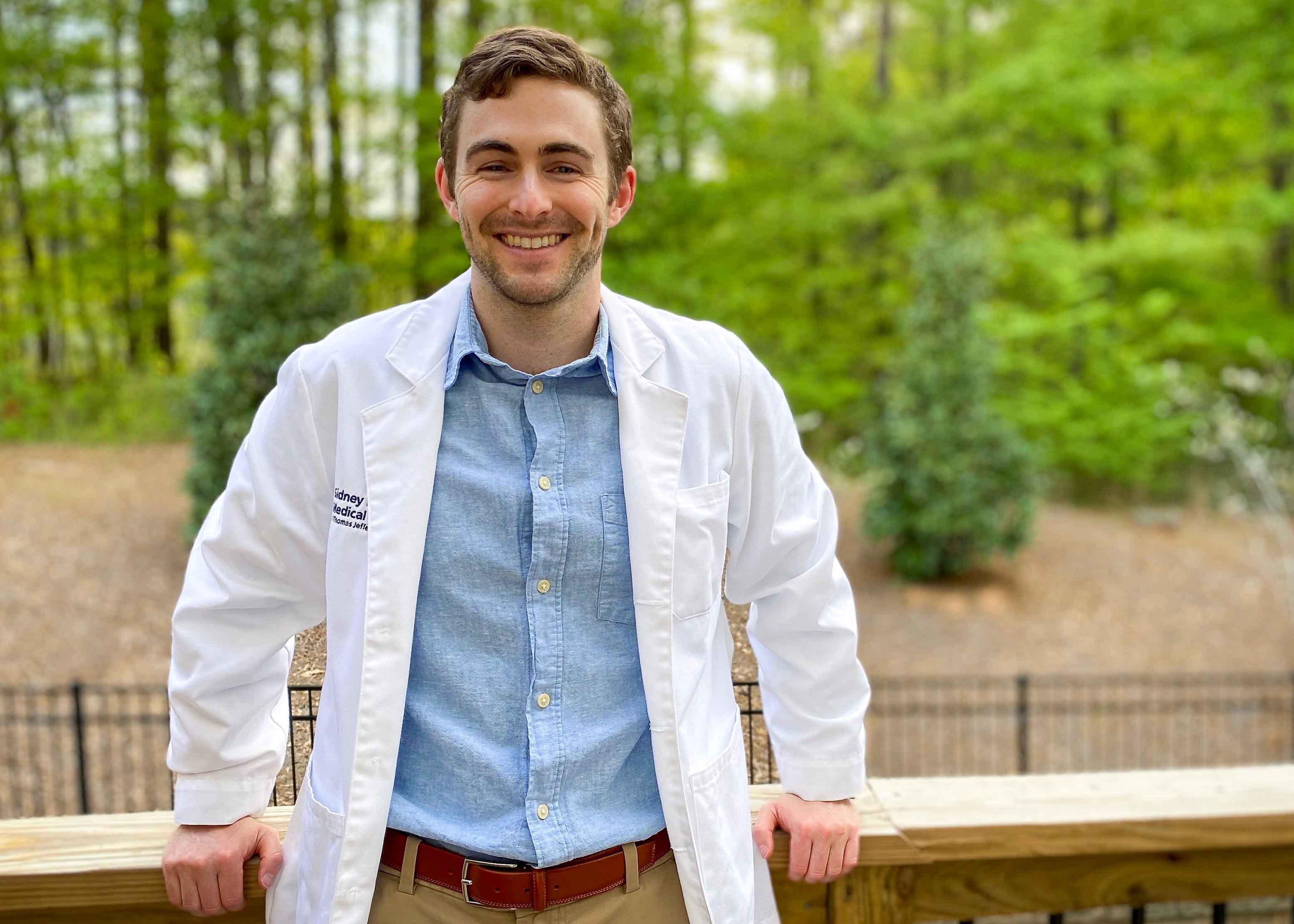 UGA alumnus and current fourth-year medical student Jake Goodman has been sharing stories about his path to medical school on social media after realizing that the challenges he's faced resonate with many students. He now has over 210,000 followers on TikTok. (contributed photo)