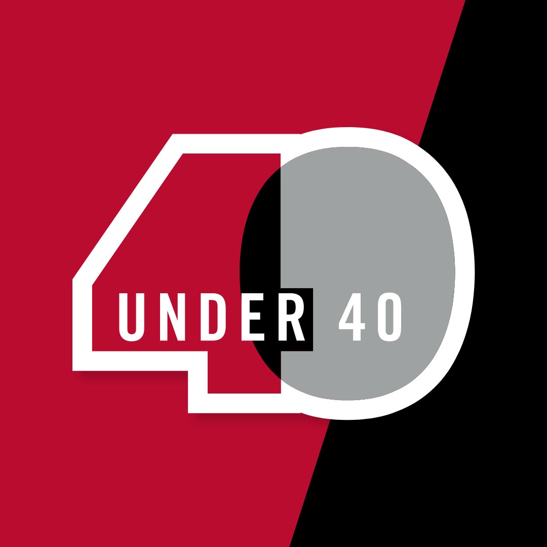 2021 40 under 40 logo
