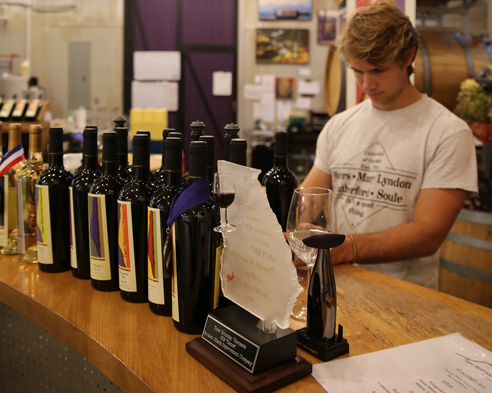 CAES senior Trent Sutton says he has gained a new appreciation for all the work that goes into a finished bottle of wine. 