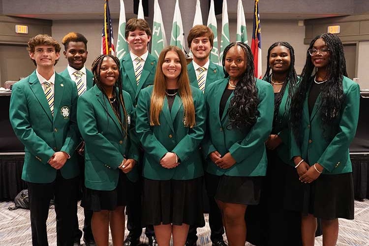 The 2023-24 Georgia 4-H Board of Directors was inducted during the 80th 4-H State Congress.