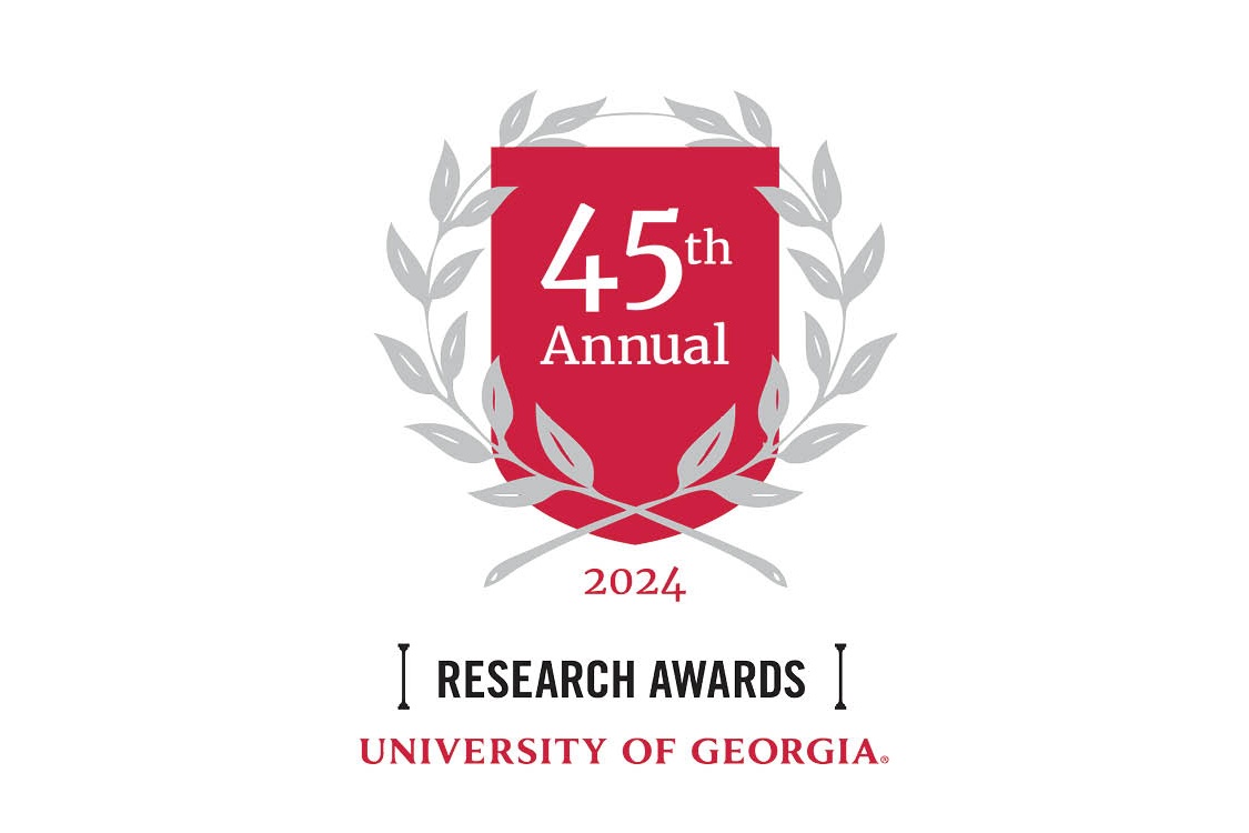 The Research Awards Program is sponsored by the University of Georgia Research Foundation (UGARF). Awards are given annually to honor outstanding faculty, postdoctoral fellows and graduate students, and to recognize excellence in UGA research, scholarly creativity, technology commercialization and entrepreneurship. Award winners are selected by accomplished faculty peers who give their time and energy to help honor well-deserving researchers at UGA.