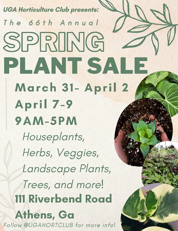 Horticulture Club Spring 2023 Plant Sale Flyer
