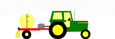 tractor with sprayer