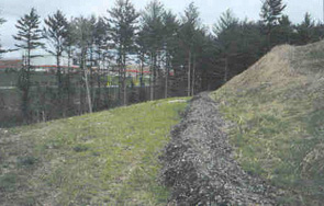 Compost filter berms.