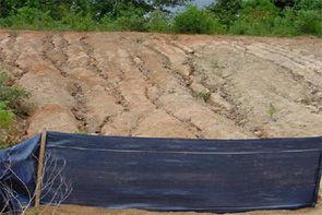 Erosion from construction