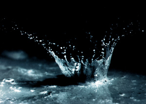 Splash in water