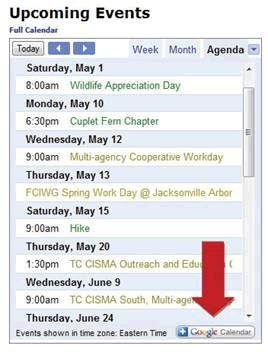 google calendar add event