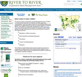 The River to River Cooperative Weed website