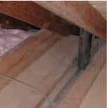 Water collecting in attic