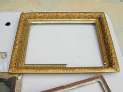 Picture frame infested by termites