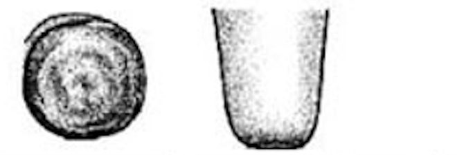 Illustration of the bottom and side of a teat with no hyperkeratic ring