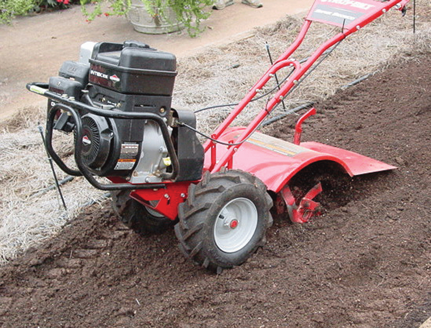 Tilling soil