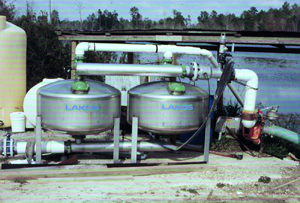 Sand filters.