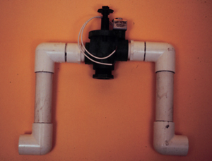 Figure 5. Control station consisting of one solenoid valve for automatic on-off control.