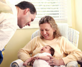 parents with baby