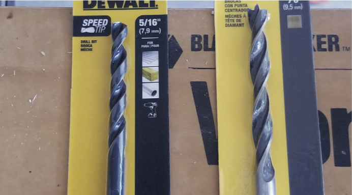 two drill bits