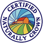 Certified naturally grown label