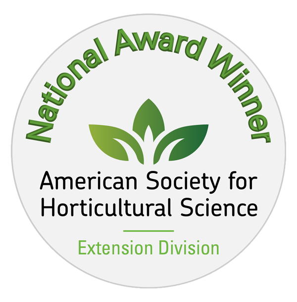 American Society for Horticultural Science - Extension Division award winner seal