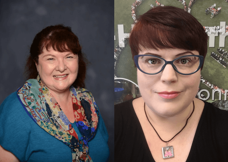 Headshots of Pamela Turner (left) and Susan Moore