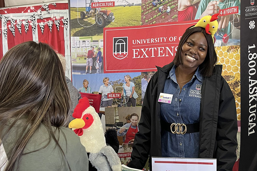 Elizabeth Abati chose to pursue her graduate studies at UGA from among six competing universities because she wanted to work with CAES Professor Anna Scheyett supporting the Rural Georgia: Growing Stronger initiative.