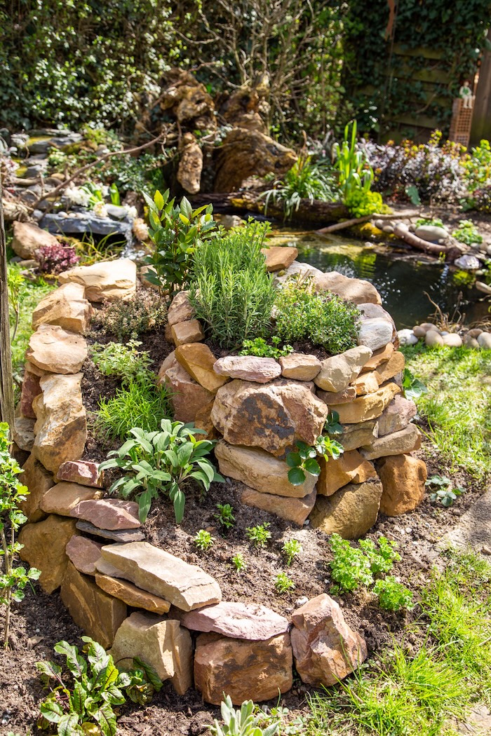 Herb spiral or herb snail