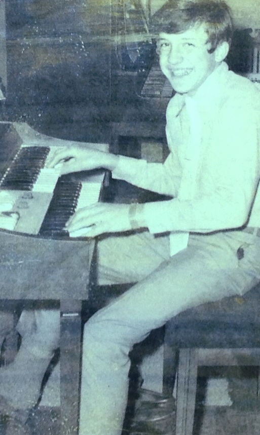 Bo Ryles is shown playing the organ when he was a ninth grade 4-H'er.