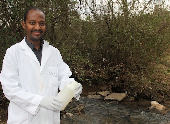University of Georgia scientist Mussie Habteselassie is studying the affect of septic systems on water quality and quantity in the Metro Atlanta area.