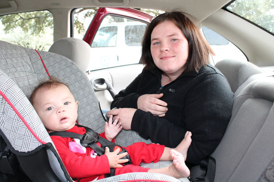 Amanda Griffin and her daughter Khloe Griffin have been helped by the Car Seat Safety program in Appling County.