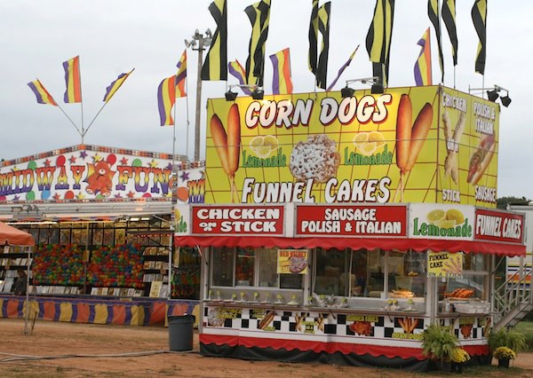 A concession stand at the Kiwanis Club Fairgrounds in Griffin, Ga.