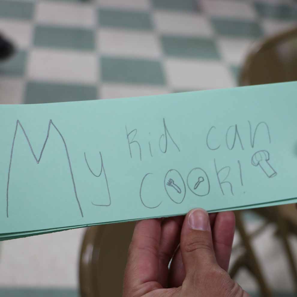 As part of the 2015 Kids Can Cook summer camp, Georgia 4-H'ers made bumper stickers that described their experience.