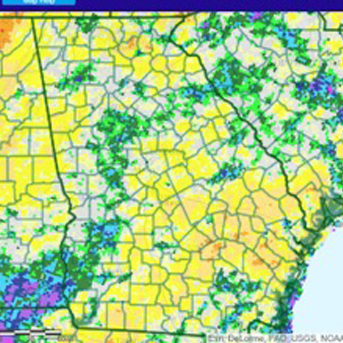 While isolated areas of Georgia saw more rain than normal, the vast majority of the state received 1 to 3 inches less rain than normal during September 2015.