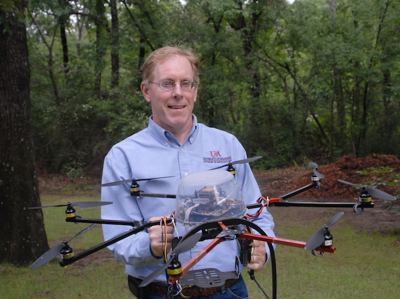 Jim Robbins, University of Arkansas, will present on using unmanned aerial vehicles, also known as UAVs or drones, in "Drones in Production – Inventory Management and Stress Detection" at UGA Extension's Academy of Plant Production, June 12-15 in Athens, Ga.