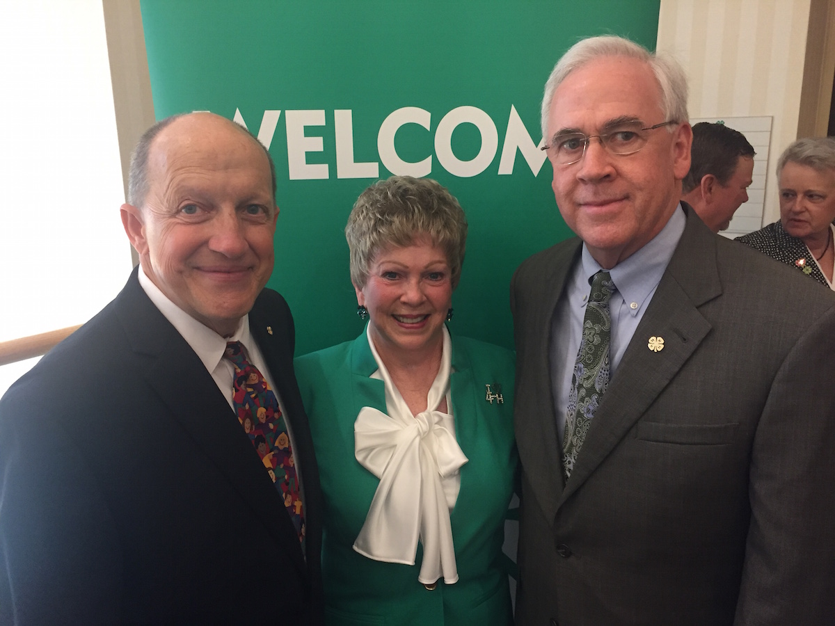 Former Georgia 4-H State Leader Bo Ryles, Grady County 4-H volunteer extraordinaire Yvonne Childs and current Georgia 4-H State Leader Arch Smith at an awards ceremony at National 4-H Council in Chevy Chase, Maryland.