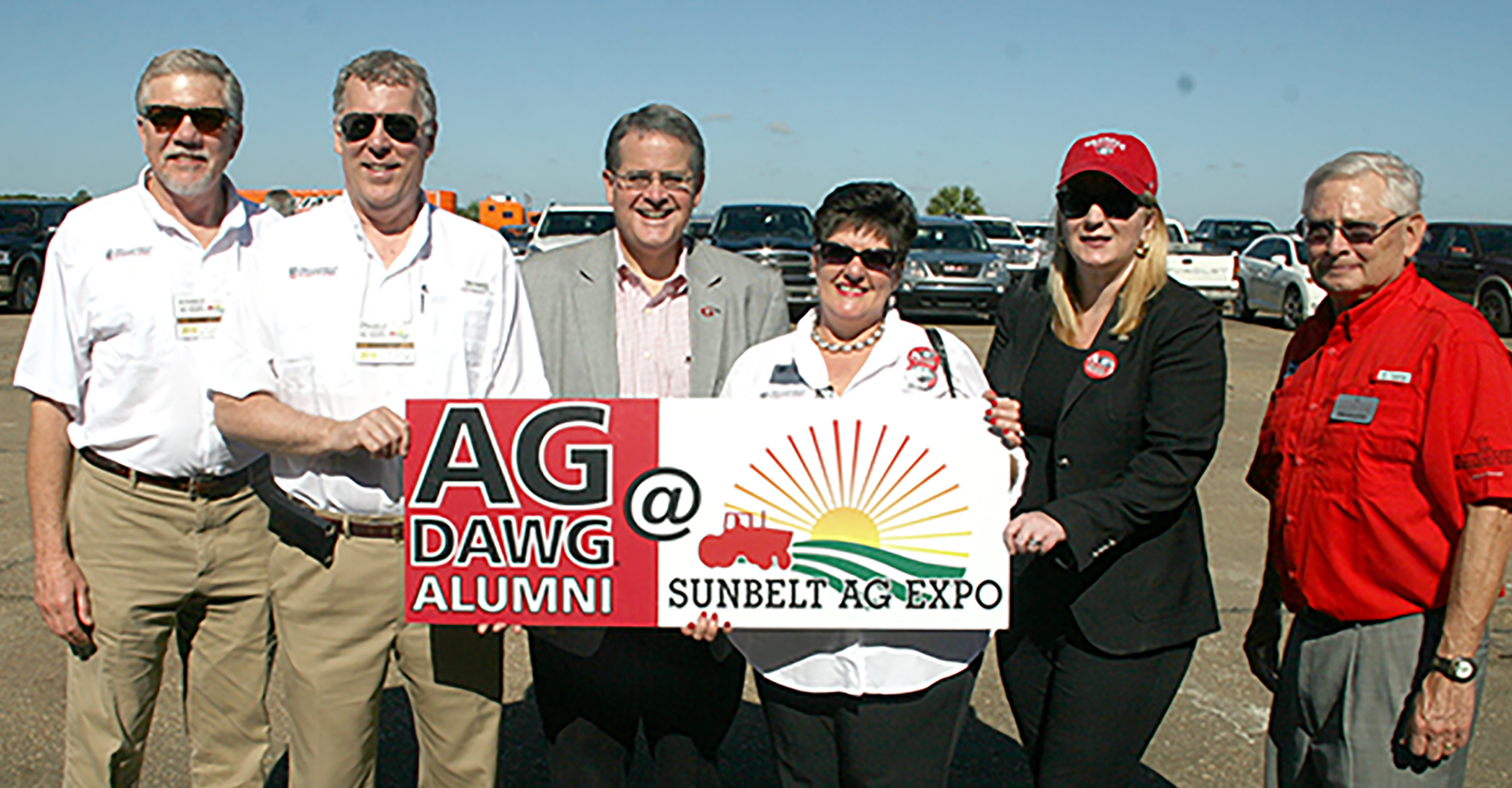 UGA administrators at the Sunbelt Expo in Moultrie, Georgia, on Oct. 18, 2016.