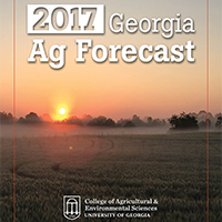 The Georgia Ag Forecast seminar series will be held Jan. 18-27. University of Georgia agricultural economists will present insights into the latest market and regulatory conditions for the state's largest industry.
 
Hosted by the UGA College of Agricultural and Environmental Sciences, the 2017 seminar series will be held in Macon, Marietta, Carrollton, Tifton, Bainbridge, Lyons, Waynesboro and Athens. Registration for the series is now open at georgiaagforecast.com.