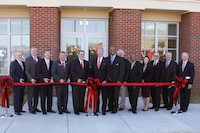 University leadership and state and local officials gathered Monday, Jan. 31, 2017, to officially cut the ribbon signifying the opening of the Food Product Innovation and Commercialization building on the University of Georgia campus in Griffin, Georgia.