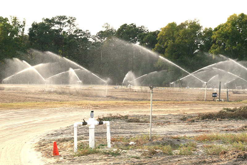 Irrigation pivots are being used on the UGA Tifton Campus.