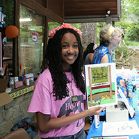 Lavendar Harris, 16-year-old Georgia 4-H'er and a volunteer at Bear Hollow Zoo in Athens-Clarke County, compiled a coloring book to serve as a fundraiser for the zoo. Harris is a home-schooled student and Newton County, Georgia, 4-H Club member. The coloring book is the keystone of her Georgia 4-H Leadership in Action project.