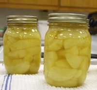 If you receive a gift of a homemade canned good, look closely before you consume it. Is the food covered with liquid with no discoloration or is it drying out at the top of the jar? The food should not be unnaturally discolored either. And, obviously, throw out anything with mold growing on it. And, before opening the jar, look for signs of spoilage, such as cloudy and/or bubbling liquid. Lastly, make sure the jar's vacuum seal is intact when you open the jar and no liquid is spurting out, an indication that pressure inside the jar is forcing it out. Also, notice if there are unusual odors coming from the food in the jar.