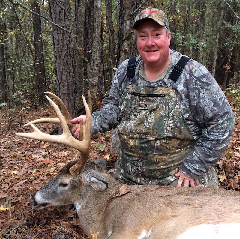 In order for hunters, like University of Georgia Cooperative Extension agent Keith Fielder, to land deer like this nine-point buck, Georgia's deer population needs proper nutrition. A variety of foods are essential to a healthy herd. Much like humans, deer need proteins, fats, carbohydrates, vitamins, minerals and water.