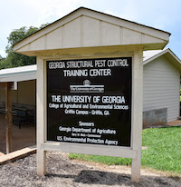 The Georgia Structural Pest Control Training Facility is located on the University of Georgia's campus in Griffin, Georgia. The facility was built to train and educate pest management professionals, regulatory inspectors and Cooperative Extension personnel on the biology and management of pests in the home, business and school environments.