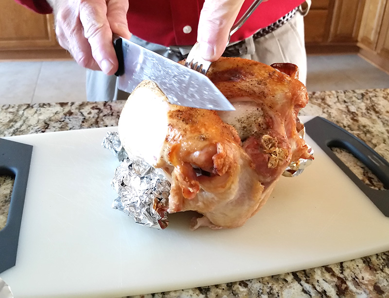 Food safety is key when roasting a turkey.