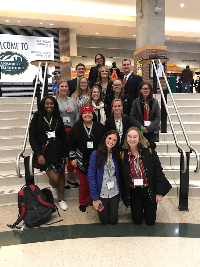 Eric Rubenstein, assistant professor of agricultural leadership, education and communication in UGA’s College of Agricultural and Environmental Sciences, helped his agricultural education students gain a teacher's perspective on the National FFA Convention and Expo by taking his class to the event.