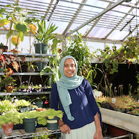 Ruqayah Bhuiyan, a junior studying horticulture at the UGA College of Agricultural and Environmental Sciences, spent spring 2018 interning at NASA, where she worked on methods to produce fresh produce for astronauts.