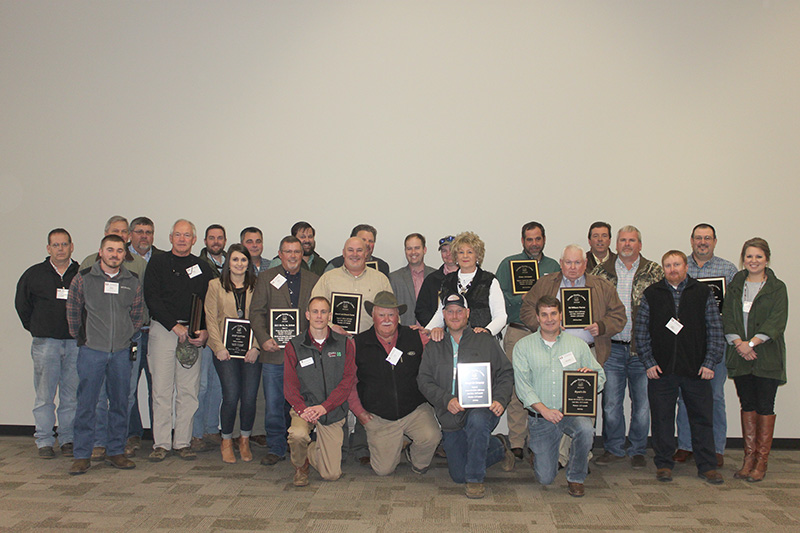 The 2018 Georgia Quality Cotton Awards were presented at the Georgia Cotton Commission's annual meeting and UGA Cotton Production Workshop on Jan. 30, 2019, at the UGA Tifton Campus Conference Center. The award winners are pictured.