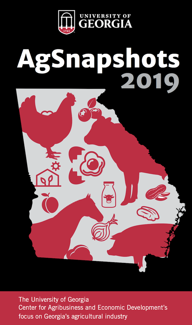 "Ag Snapshots," a pocket-sized book created by the University of Georgia Center for Agribusiness and Economic Development, summarizes Georgia’s farm gate values in an easy-to-read format.