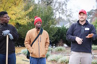 Greg Huber (right) is shown teaching a class at the University of Georgia Coastal Georgia Botanical Gardens. Participants attended a four-day training modeled after the Georgia Certified Landscape Professional (GCLP) program, which was developed by UGA Cooperative Extension’s Center for Urban Agriculture in Griffin, Georgia. Huber leads the GCLP program.
